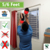 (5/6 Feet) Premium Quality Window Anti Mosquito Net With Decorative Design